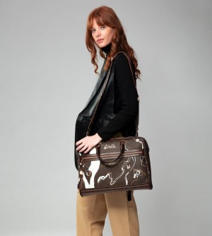 Női Anekke Brown Briefcase Nature Shodo Irattáskák | QUMXBC-492