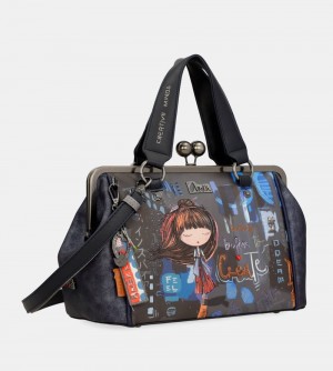 Női Anekke Contemporary Mouthpiece Handbag Kézitáska | MXZFDV-210