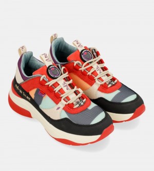 Női Anekke Fashion Red Sneakers Sportcipő | MZFBVD-706