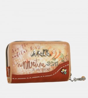 Női Anekke Flowers Medium Rfid Wallet Pénztárca | PHSXOB-576