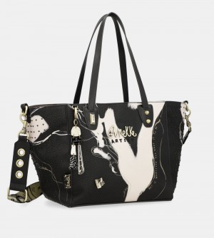 Női Anekke Large Black Shopper Nature Shodo Kézitáska | KXFJMC-612