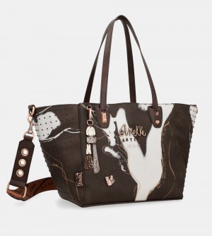Női Anekke Large Brown Shopper Nature Shodo Kézitáska | CVMRKE-814