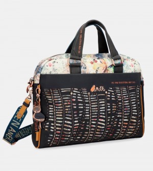 Női Anekke Nature Pachamama Navy Blue Document Holder Irattáskák | INJVKH-738