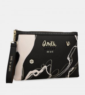 Női Anekke Nature Shodo Black Clutch Bag Kézitáska | IUPYQG-719