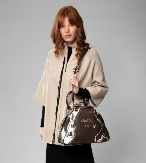 Női Anekke Nature Shodo Brown 2-handle Shoulder Bag Kézitáska | LGAPBW-035