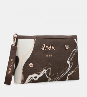 Női Anekke Nature Shodo Brown Clutch Bag Kézitáska | XDEMTC-834