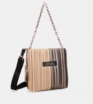 Női Anekke Shoen Palette Double-sided Pleated Shoulder Bag Válltáskák | UIOLCK-071