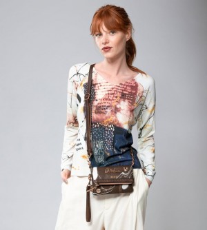Női Anekke Small Brown Shoulder Bag Nature Shodo Kézitáska | ULGHTZ-048