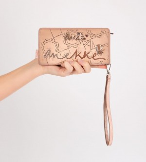 Női Anekke Studio Nude Large Rfid Wallet Kézitáska | OILWZC-152