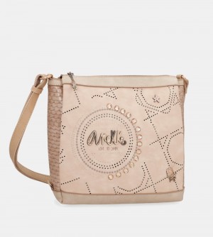Női Anekke Studio Nude Square Crossbody Bag Crossbody Táska | BFRMUE-186