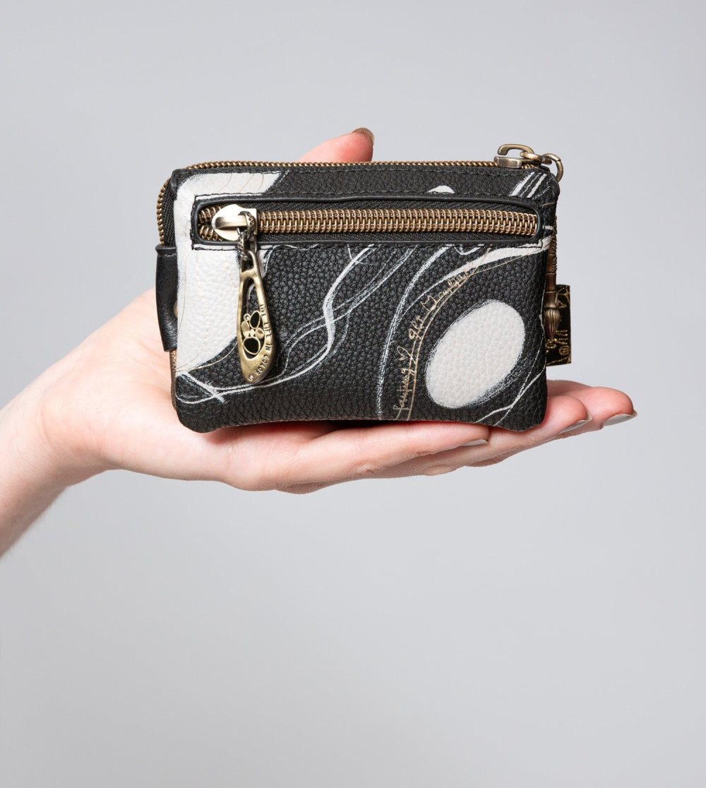 Női Anekke 3 Compartment Purse Black Nature Shodo Pénztárca | AZYCFQ-174