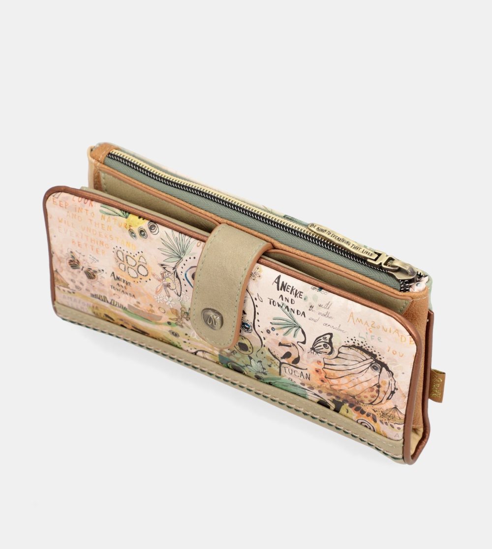 Női Anekke Amazonia Large Flexible Rfid Wallet Pénztárca | YCENJF-940