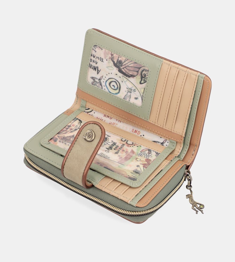Női Anekke Amazonia Medium Rfid Embossed Wallet Pénztárca | KNHTCE-806