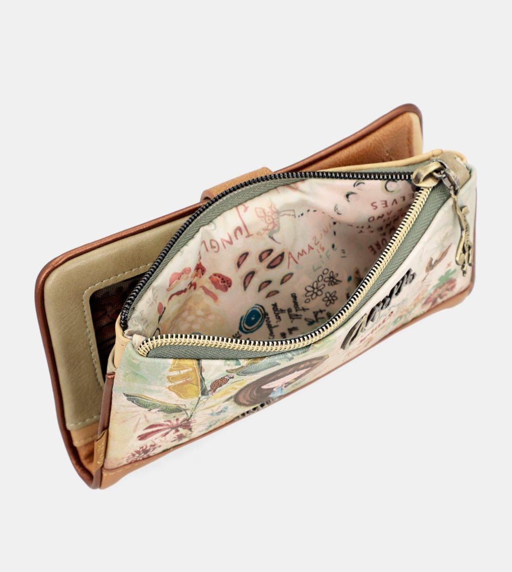 Női Anekke Amazonia Rfid Embossed Flexi Wallet Pénztárca | XYRITE-451