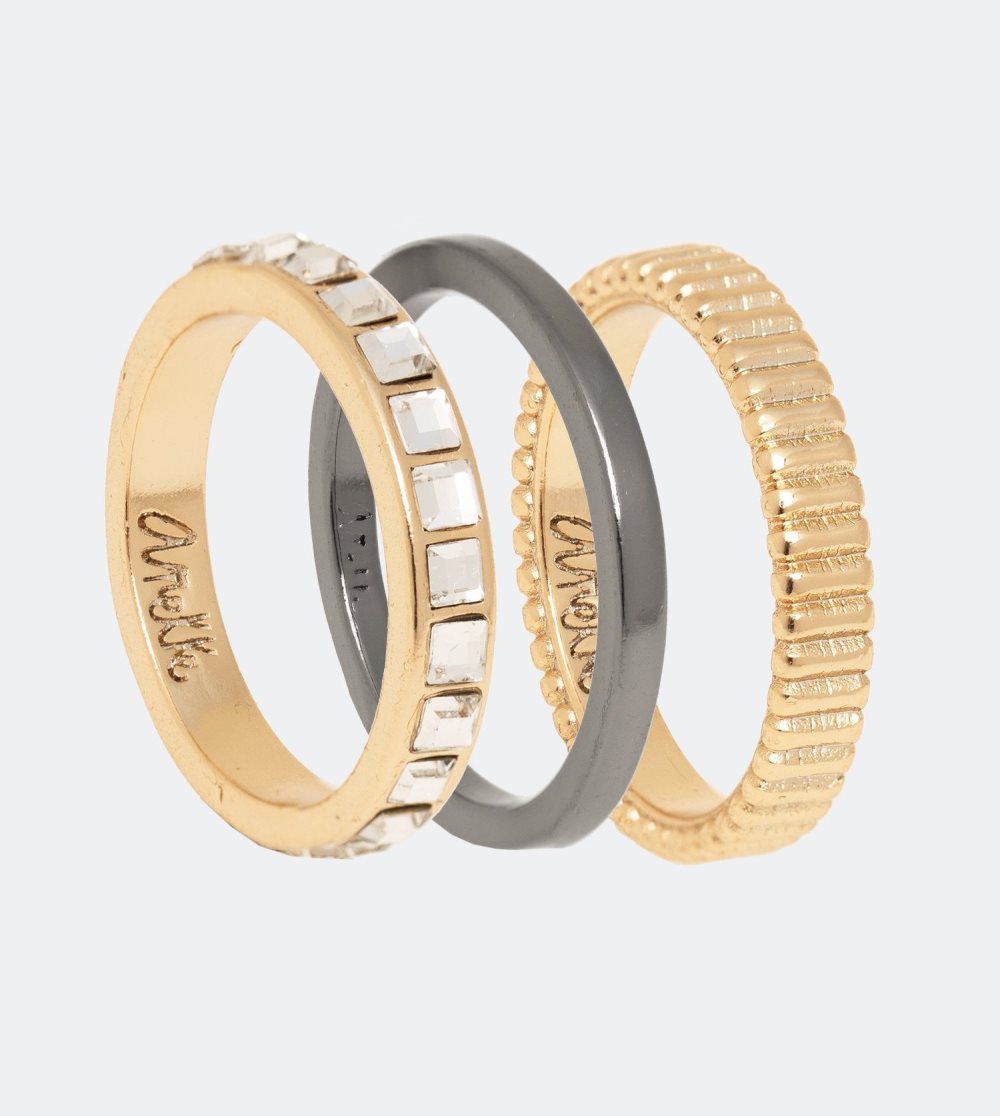 Női Anekke Authenticity Golden Rings Set Ékszerek | INTMPR-732