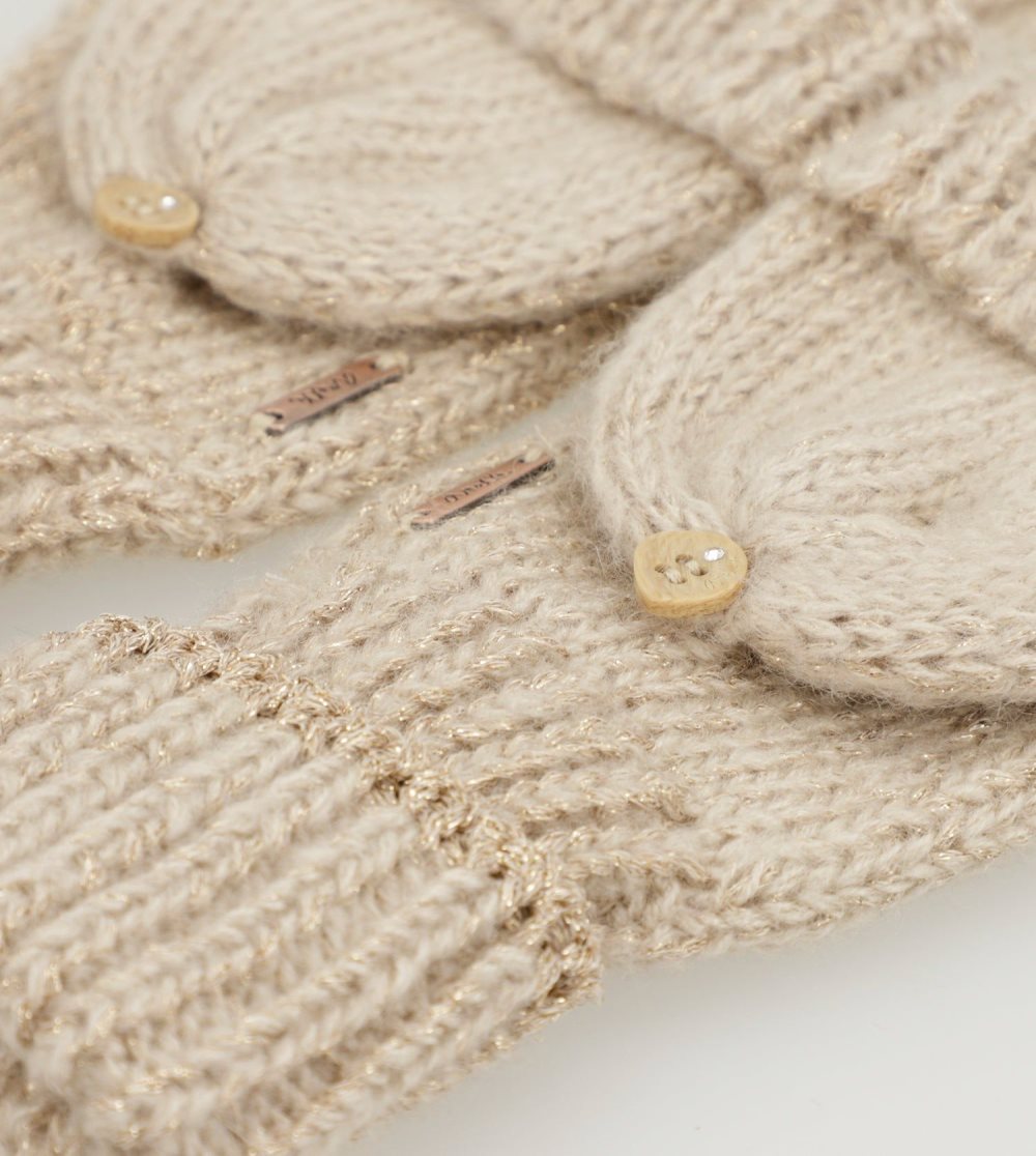 Női Anekke Beige Logo Mittens Kesztyű | LWECUO-046