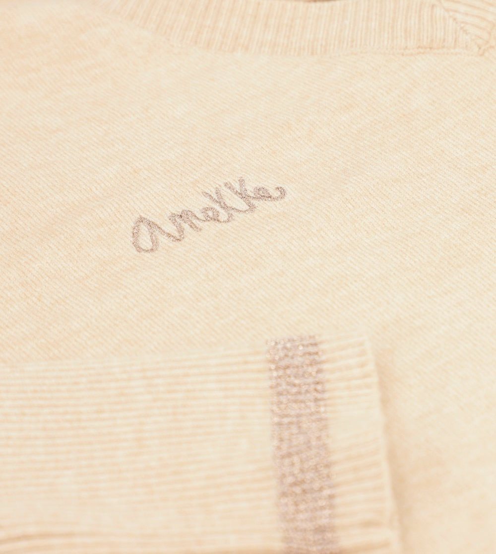 Női Anekke Beige Shoen V-neck Sweater Pulóverek | ZYVQGB-154