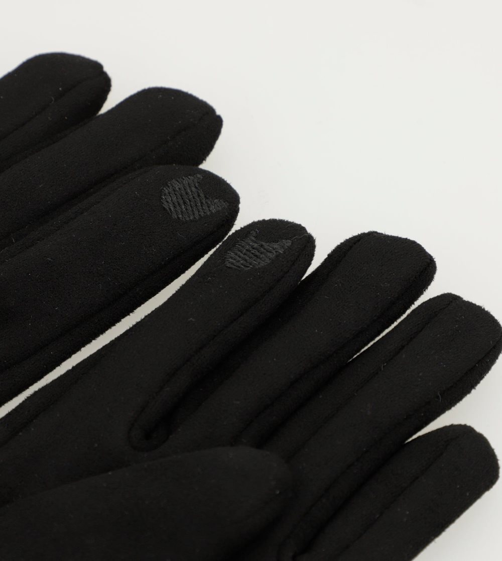Női Anekke Black Fleece-lined Gloves Kesztyű | RJYZIQ-795