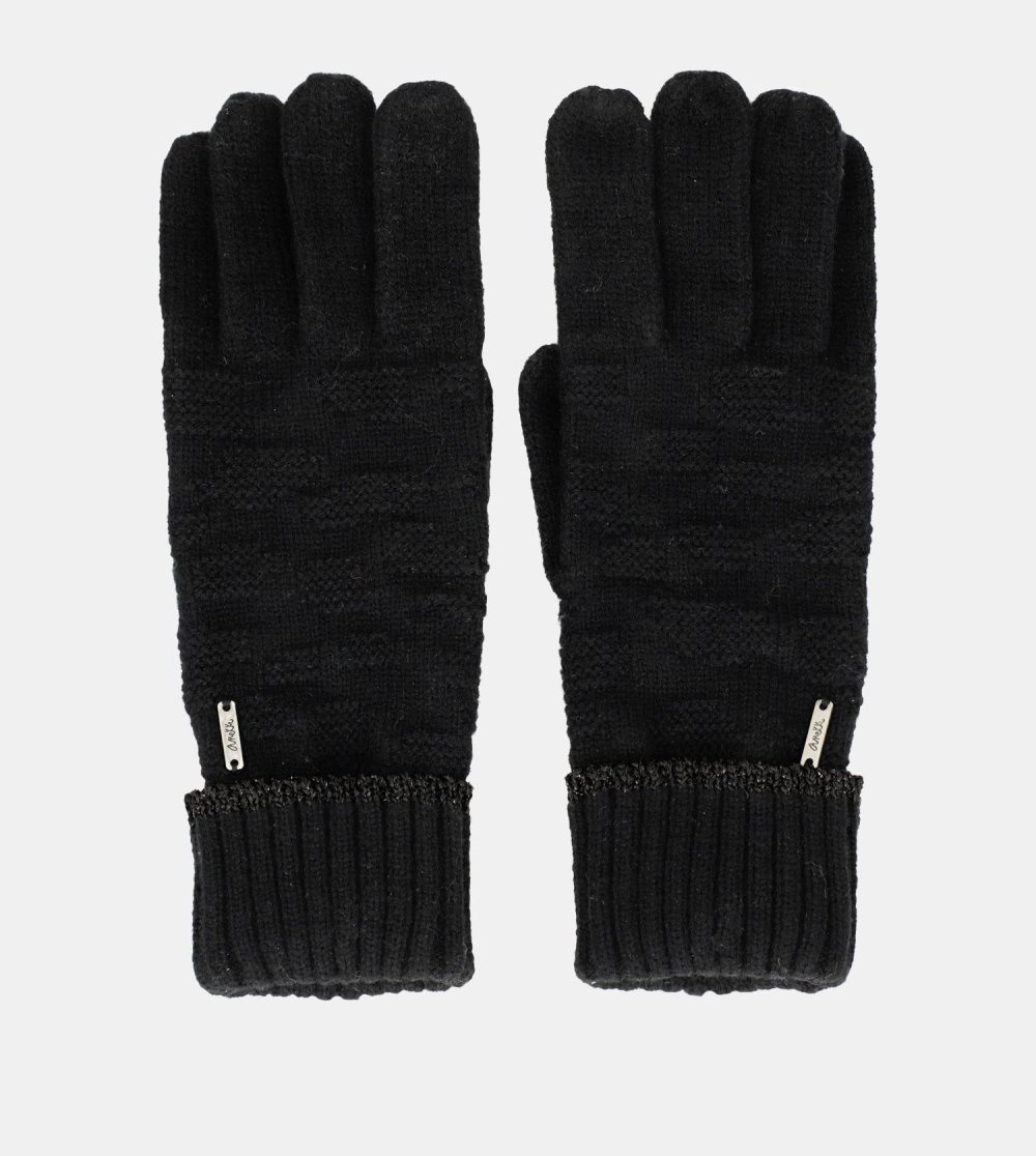 Női Anekke Black Knit Gloves Kesztyű | WLKZJH-942