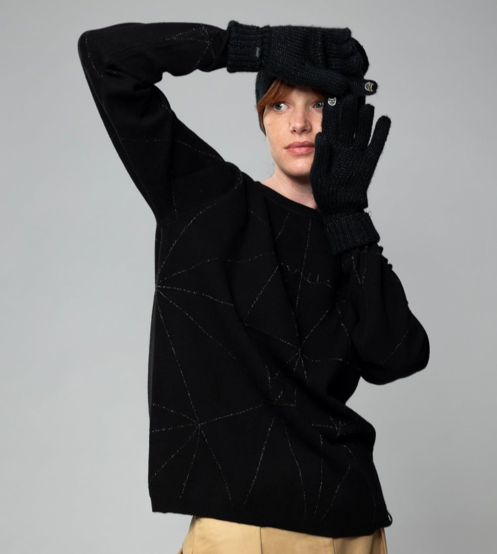 Női Anekke Black Logomania Gloves Kesztyű | UEMSWN-025