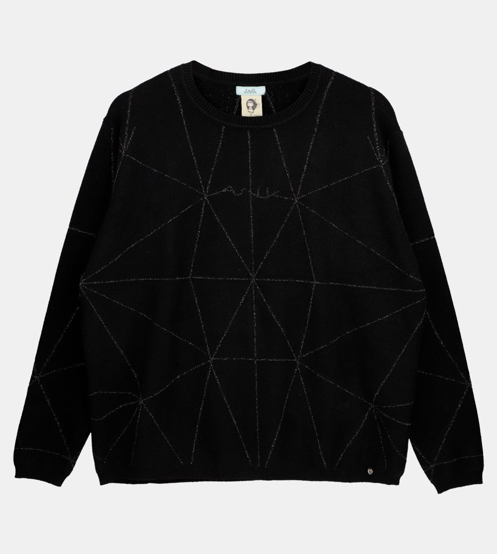 Női Anekke Black Shoen Sweater Pulóverek | ENSTFJ-860