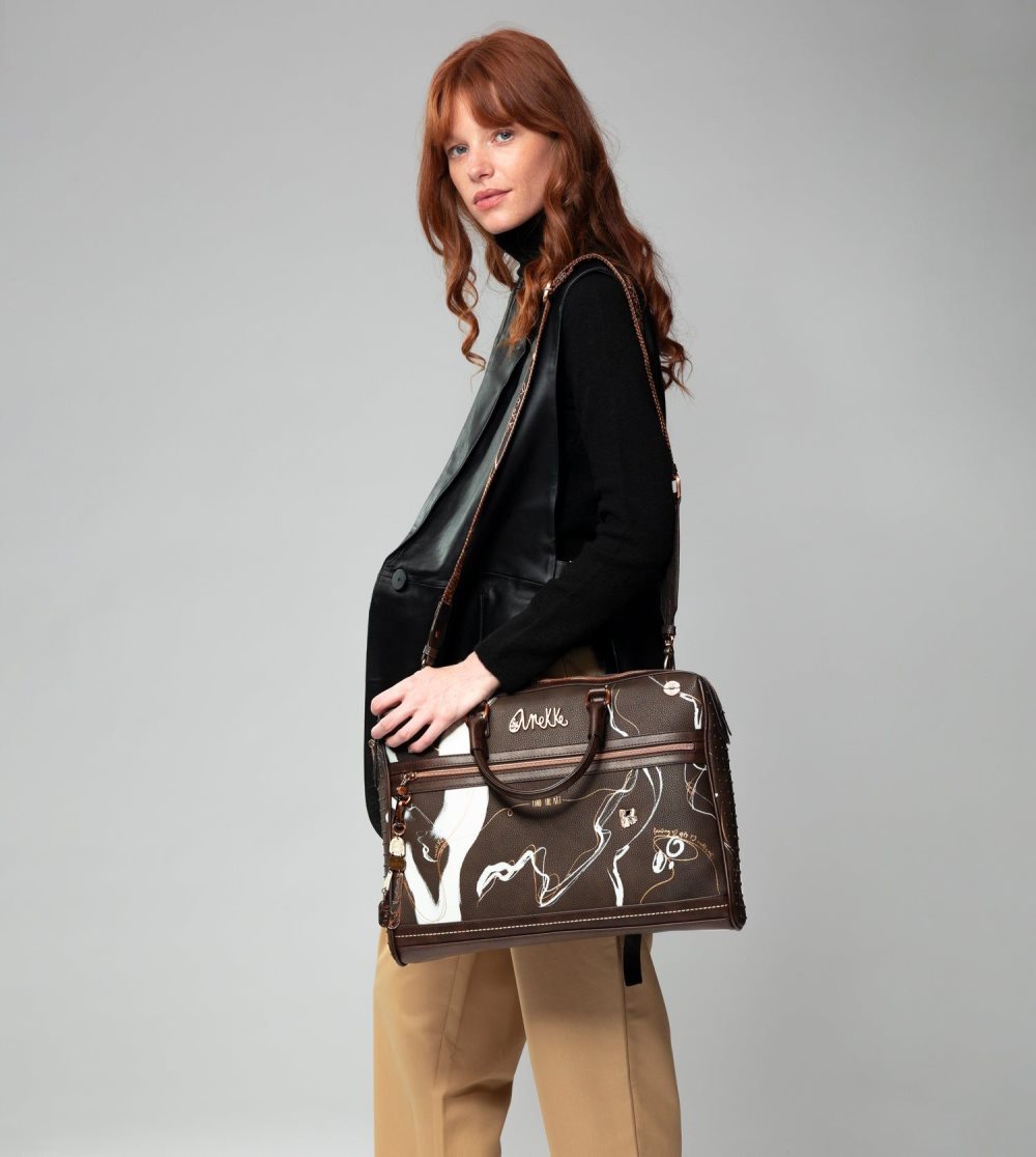 Női Anekke Brown Briefcase Nature Shodo Irattáskák | QUMXBC-492