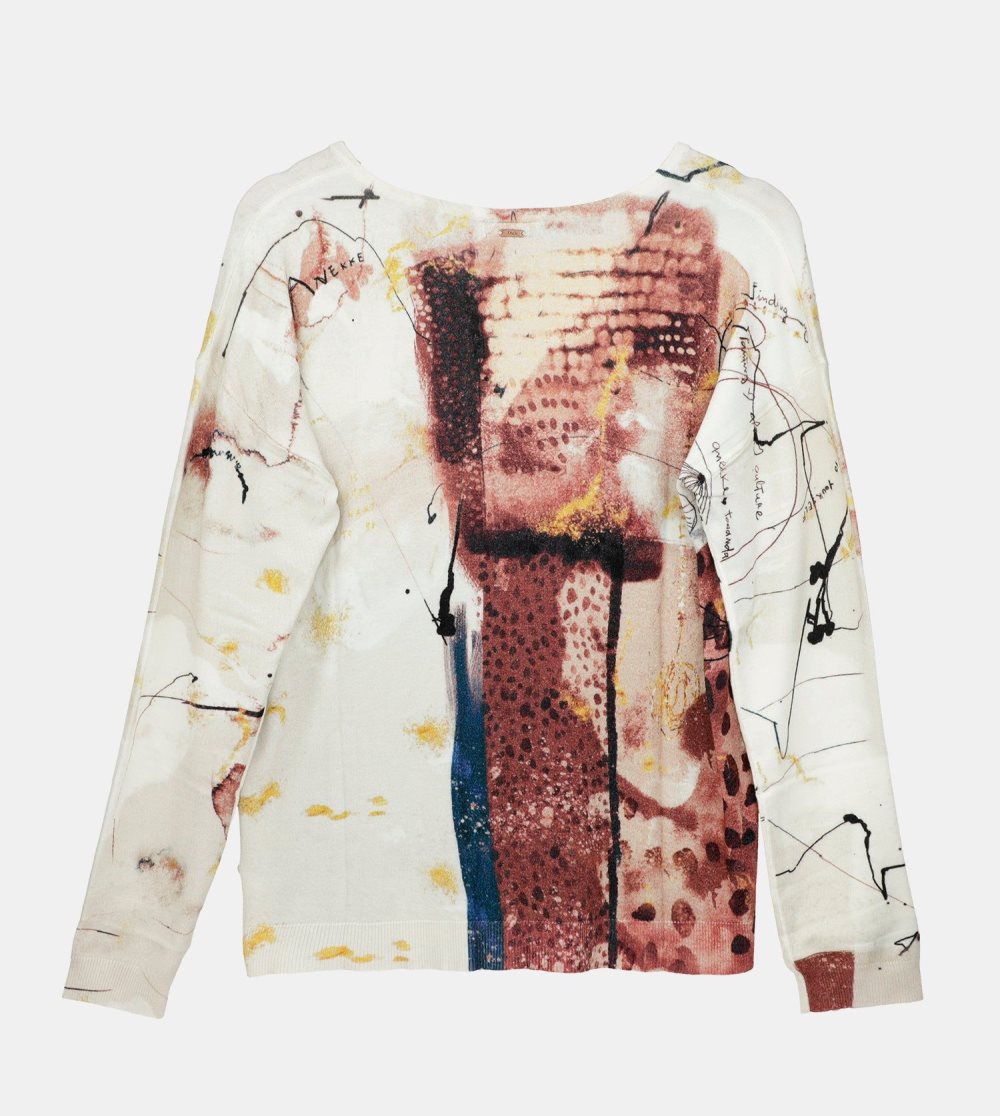 Női Anekke Brush Patterned Sweater Pulóverek | VXWOIH-438