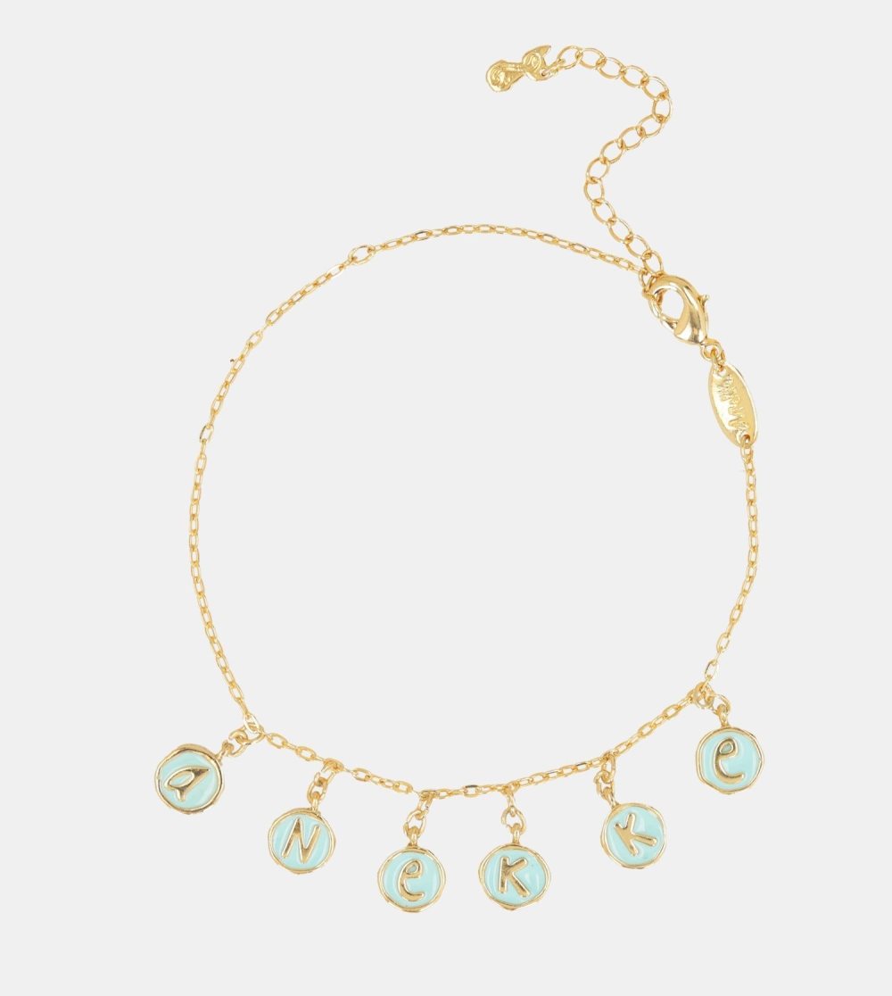 Női Anekke Calm Gold Plated Anklet With Gold Plated Stones Ékszerek | TPHABU-468