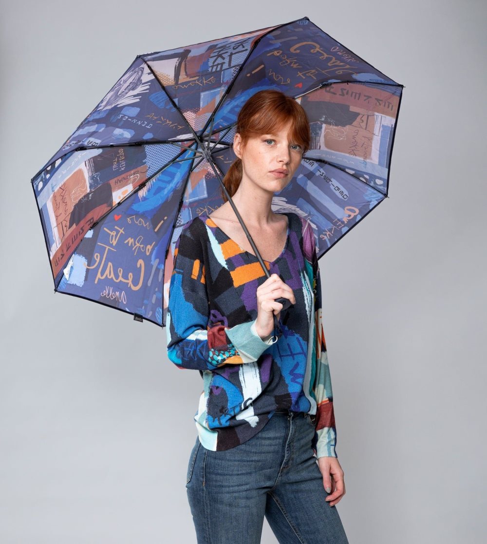Női Anekke Contemporary Manual Folding Umbrella Esernyők | QNPEYR-641