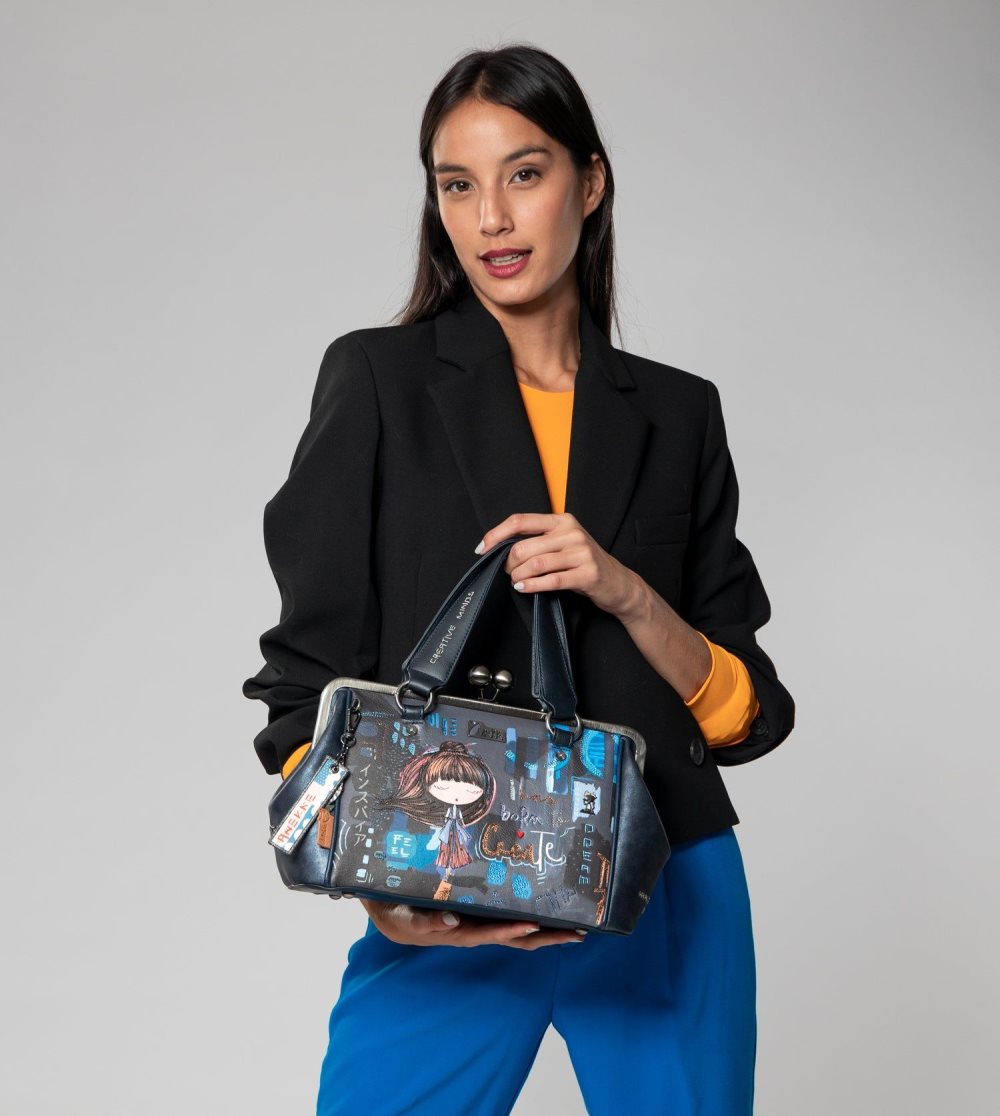 Női Anekke Contemporary Mouthpiece Handbag Kézitáska | MXZFDV-210