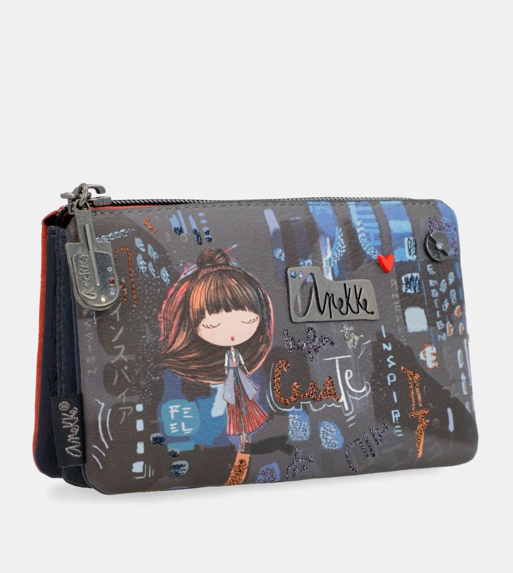 Női Anekke Contemporary Triple Compartment Wallet Pénztárca | UKSCPJ-178