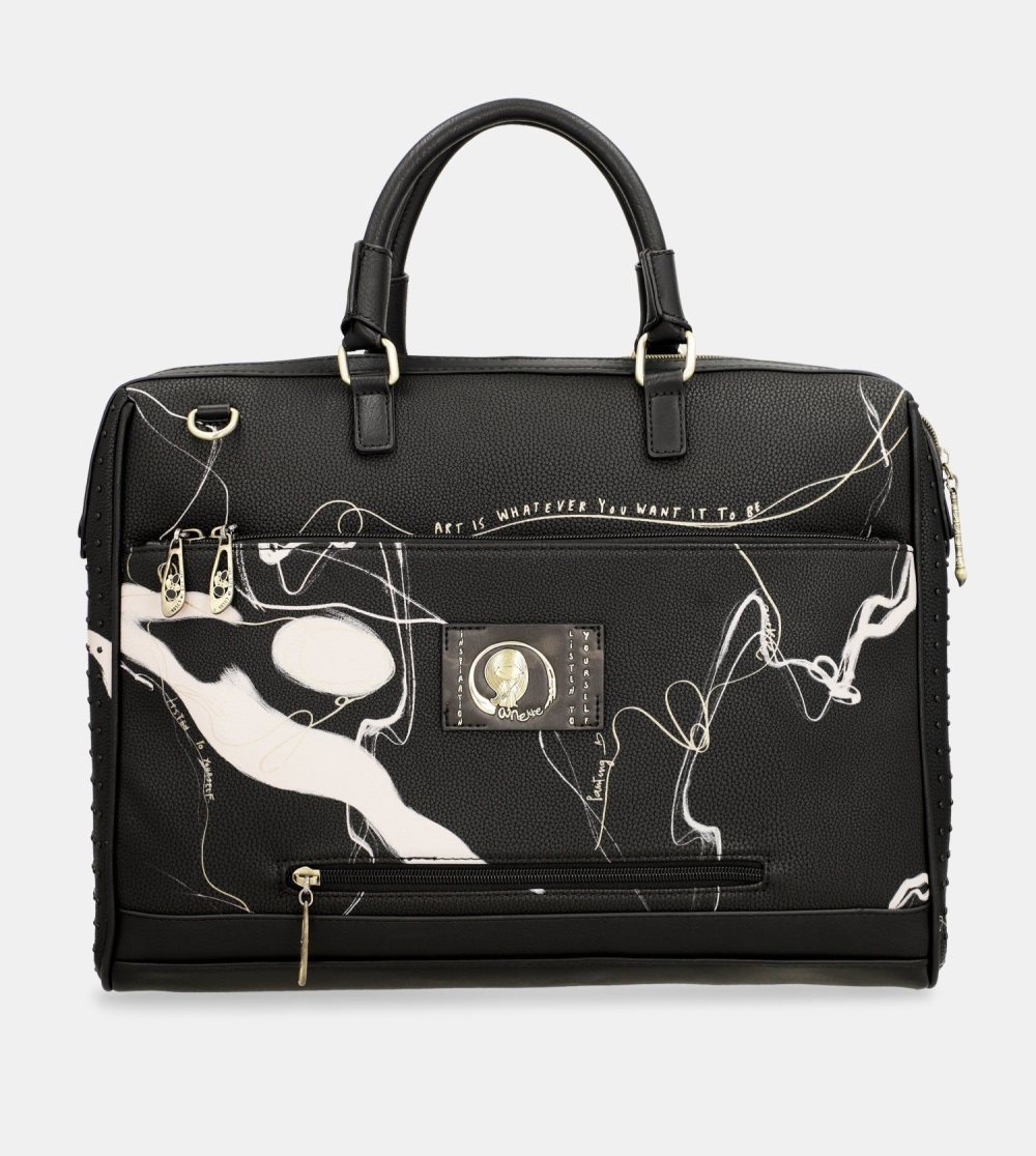 Női Anekke Document Holder Black Nature Shodo Irattáskák | PVEYZD-398