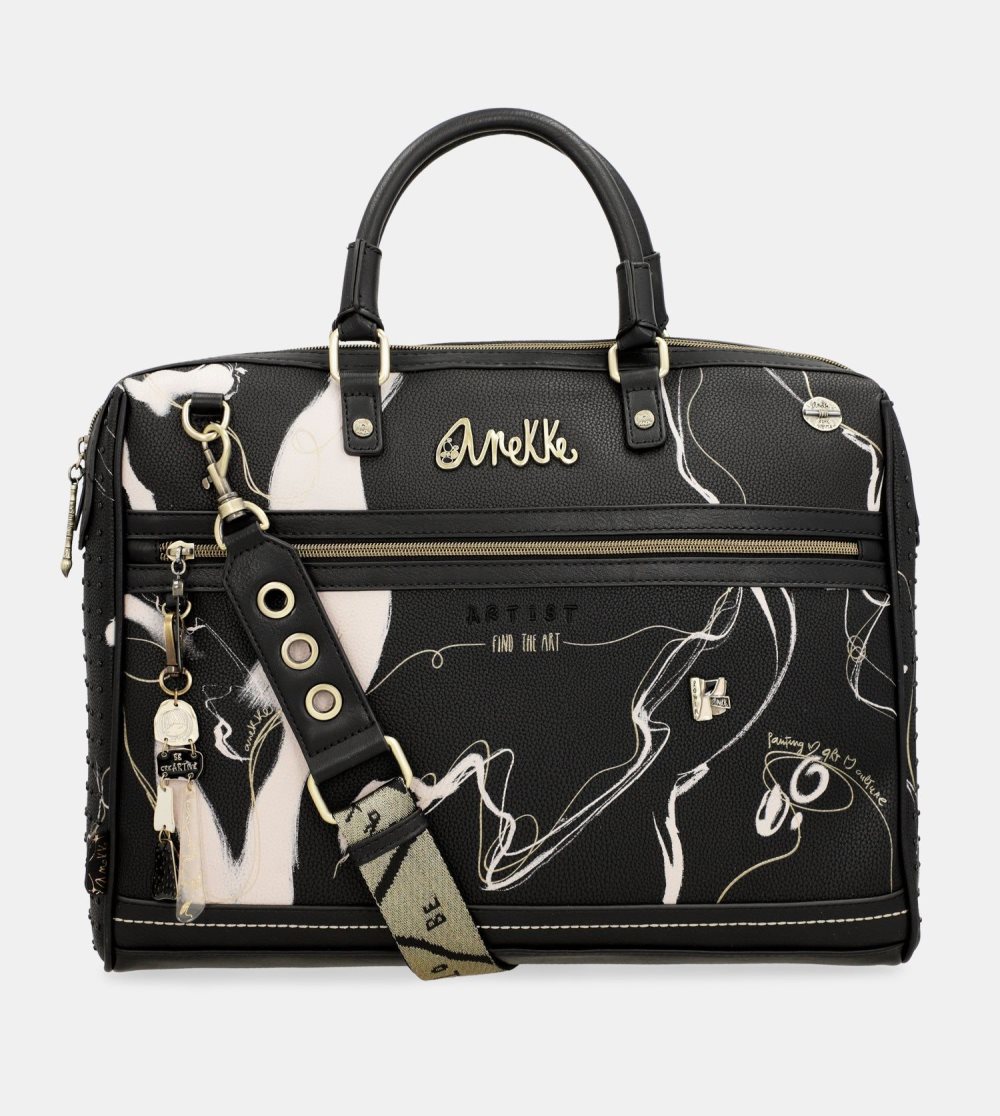 Női Anekke Document Holder Black Nature Shodo Irattáskák | PVEYZD-398