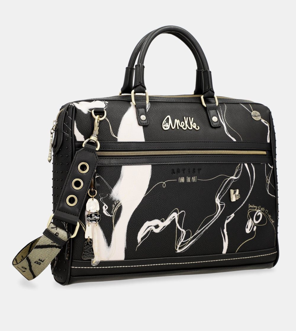 Női Anekke Document Holder Black Nature Shodo Irattáskák | PVEYZD-398