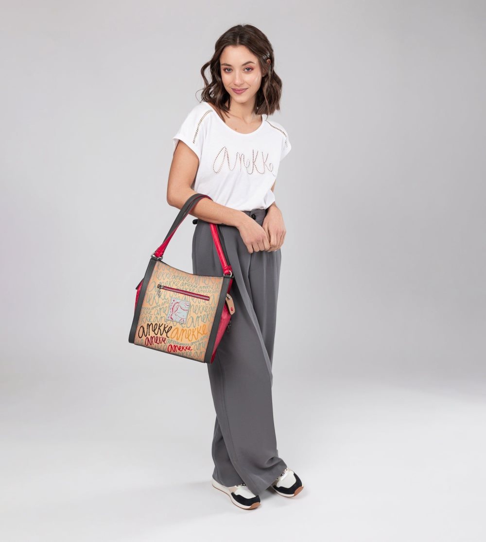 Női Anekke Fashion 3-compartment Tote Válltáskák | UQIOFV-729