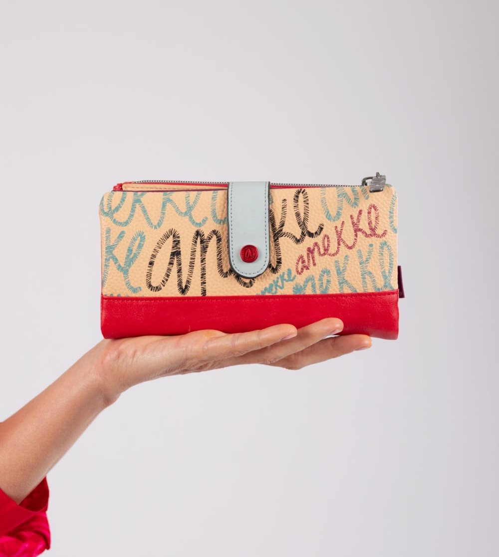 Női Anekke Fashion Flexible Large Rfid Wallet Pénztárca | OMQATS-694