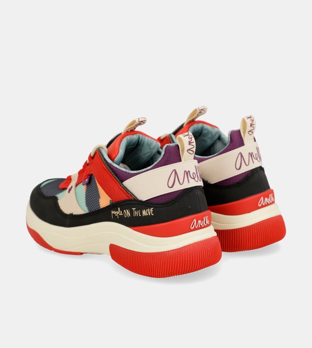 Női Anekke Fashion Red Sneakers Sportcipő | MZFBVD-706