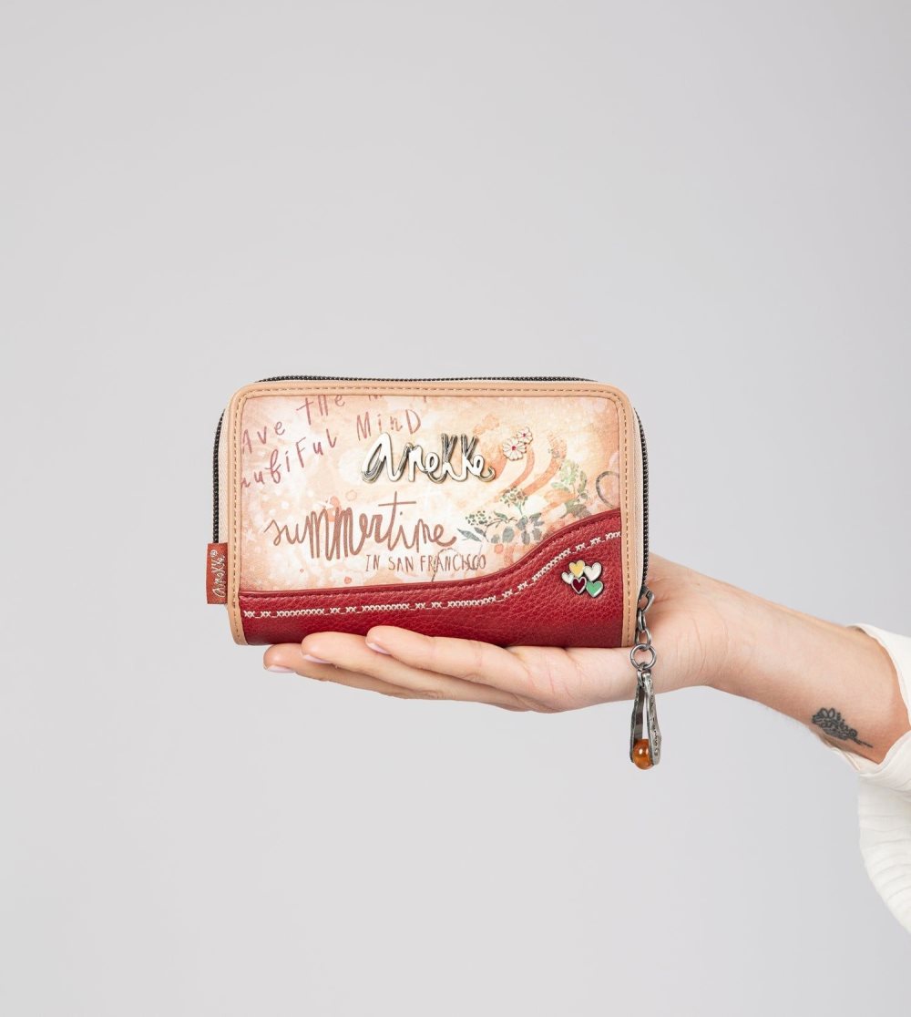 Női Anekke Flowers Medium Rfid Wallet Pénztárca | PHSXOB-576