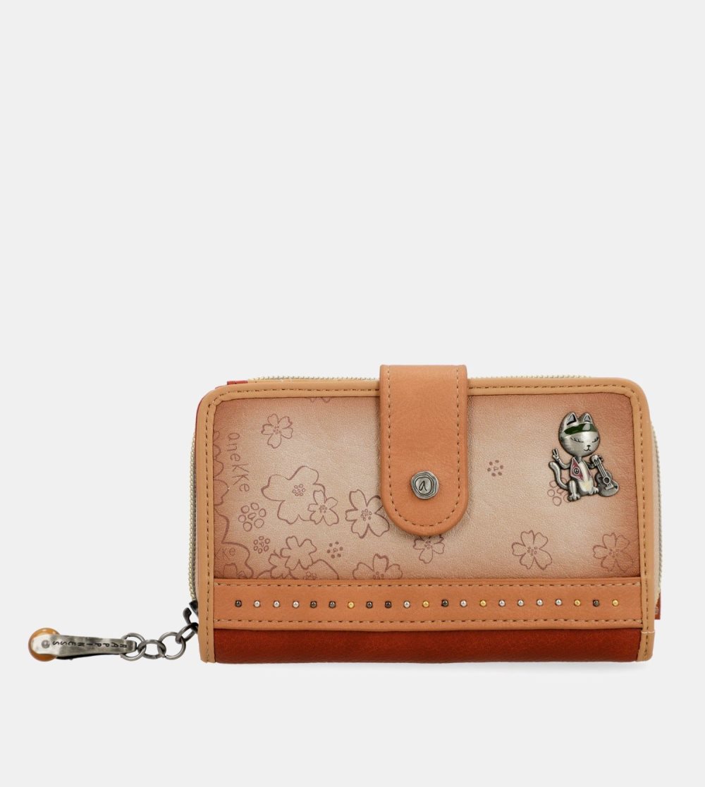 Női Anekke Flowers Medium Rfid Wallet Pénztárca | PHSXOB-576