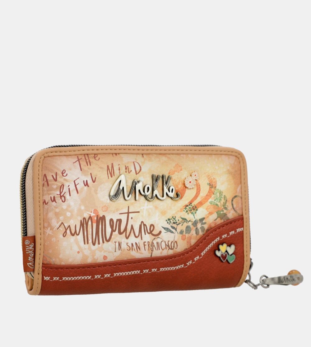 Női Anekke Flowers Medium Rfid Wallet Pénztárca | PHSXOB-576
