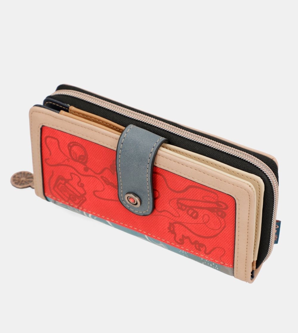 Női Anekke Fun & Music Large Printed Wallet Pénztárca | IJOFMV-462