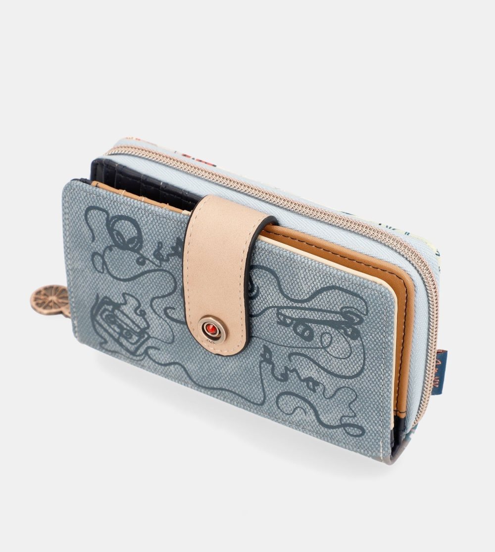 Női Anekke Fun & Music Large Printed Wallet Anekke Pénztárca | BYWXIT-437