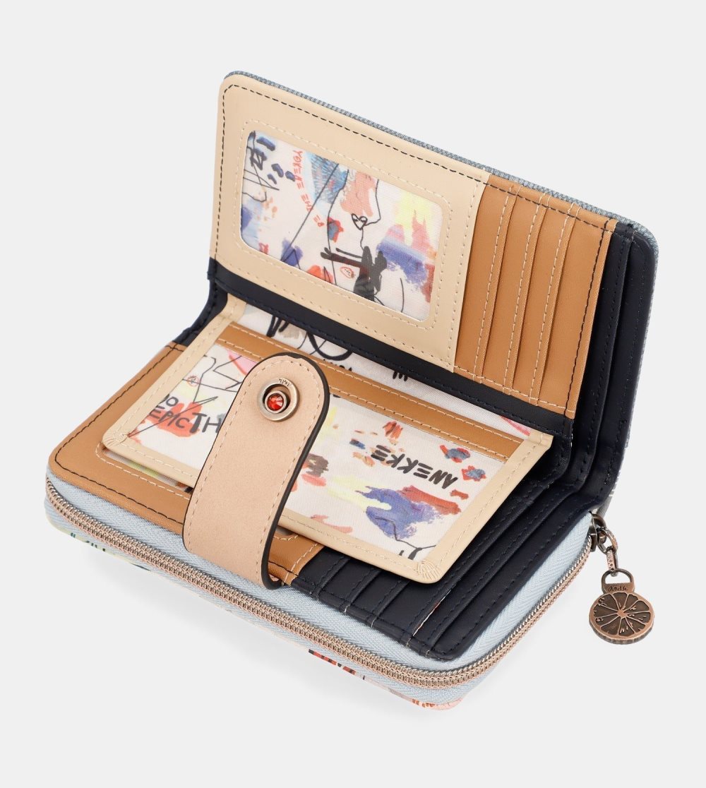 Női Anekke Fun & Music Large Printed Wallet Anekke Pénztárca | BYWXIT-437