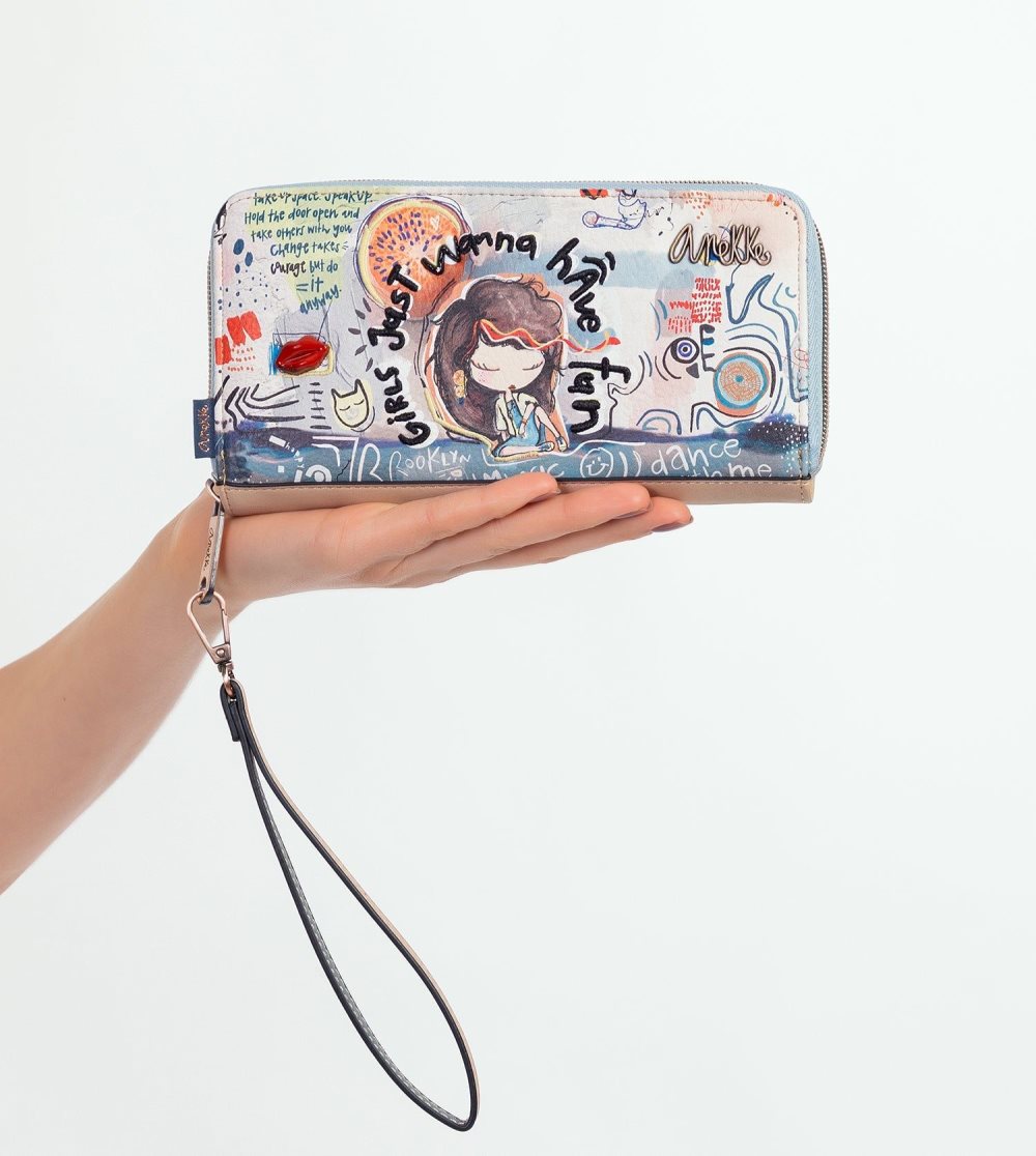 Női Anekke Fun & Music Zippered Wallet Pénztárca | UDVHTK-284
