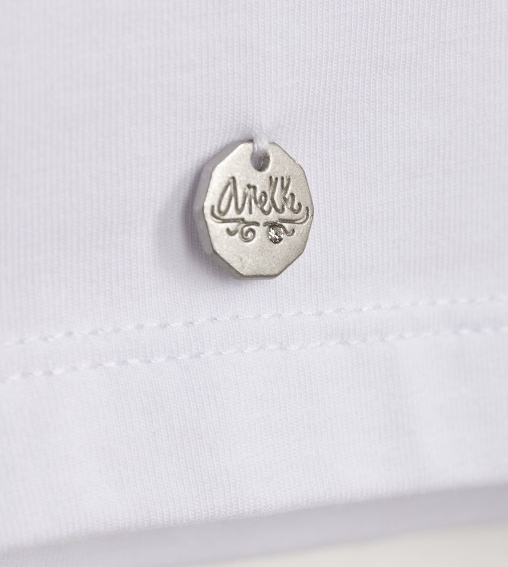 Női Anekke Glitter White T-shirt Póló | TUDNEM-073