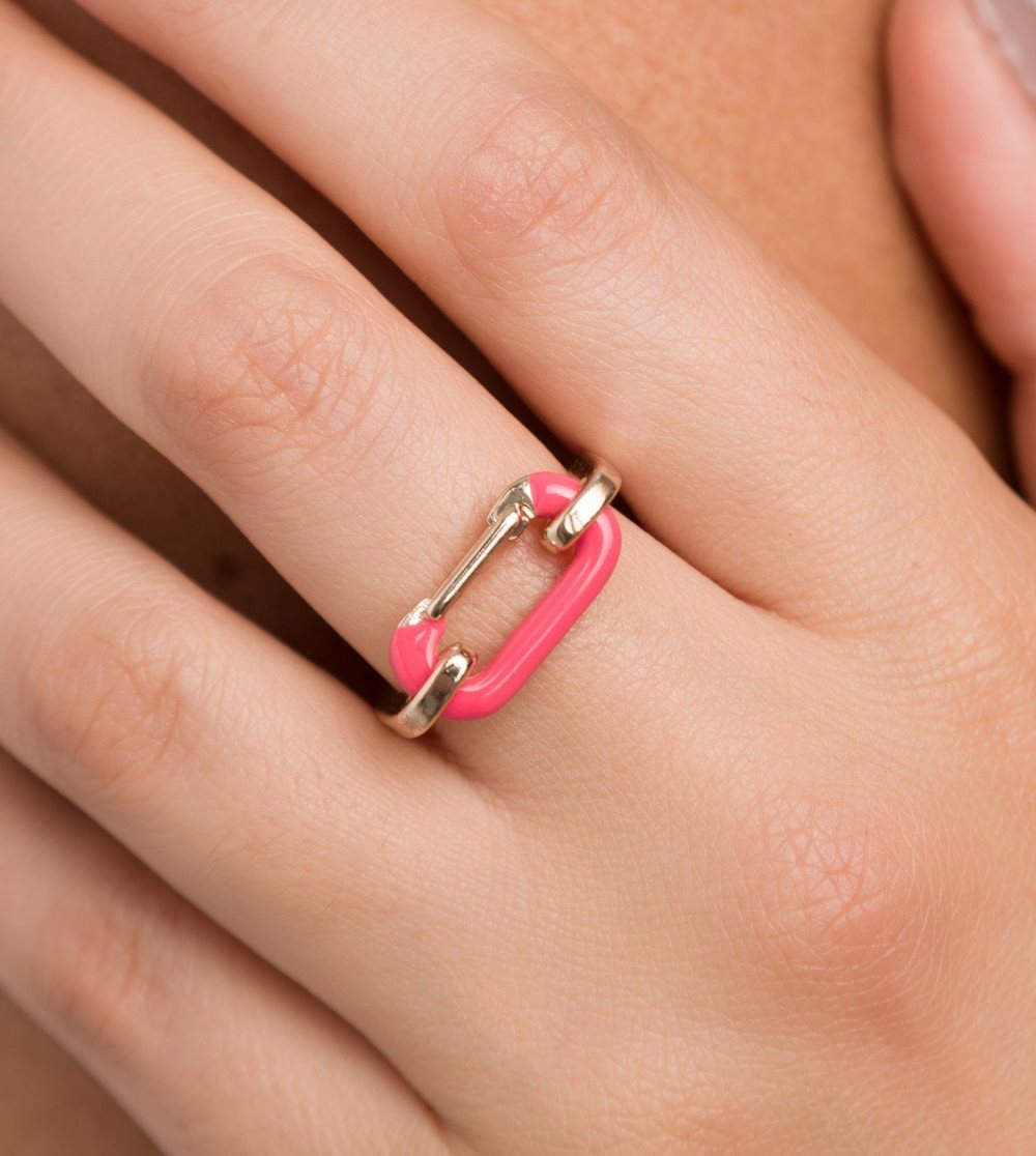Női Anekke Gold Carabiner Ring Ékszerek | NVCLTA-042