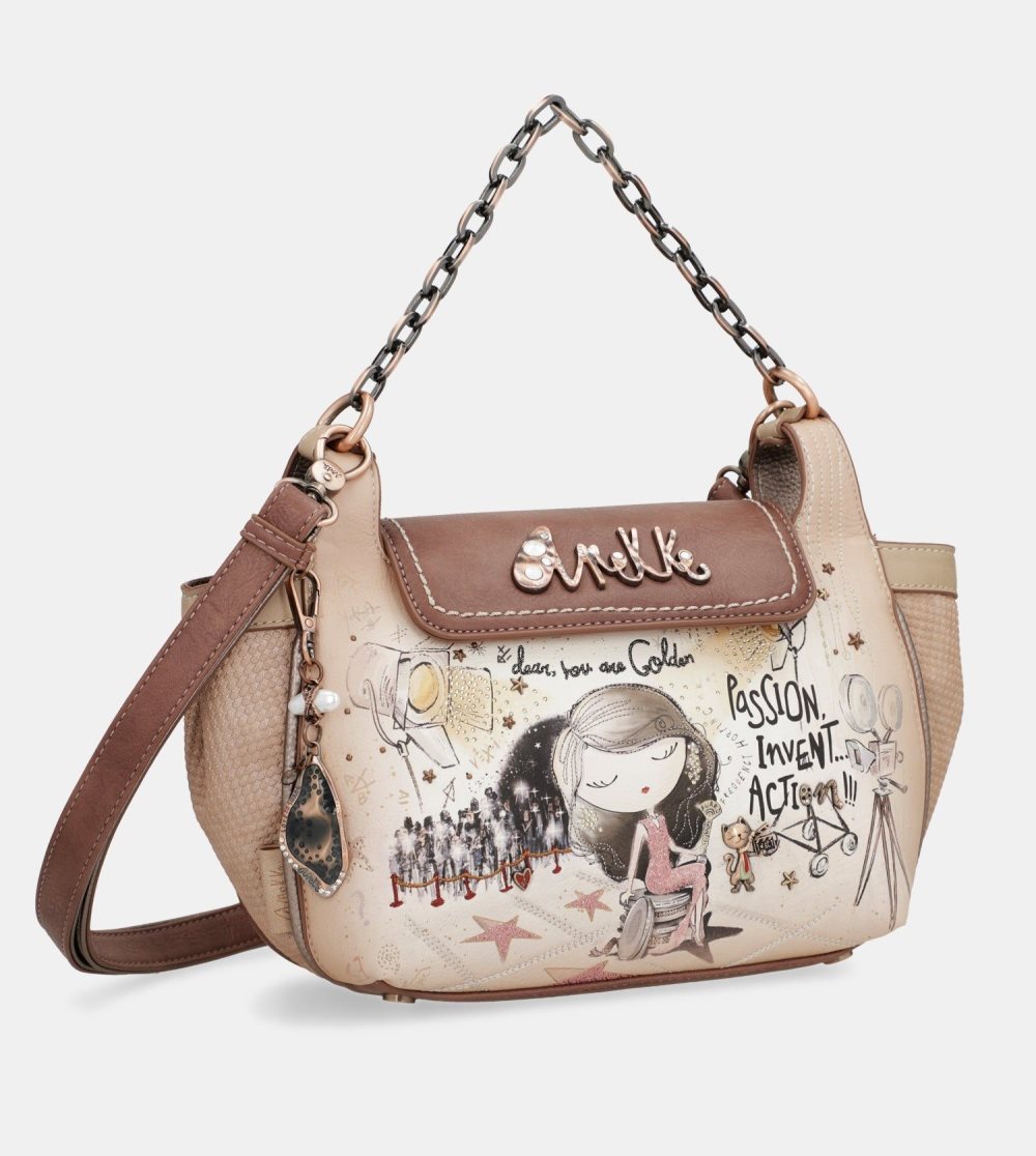 Női Anekke Hollywood Crossbody Bag With Metal Handle Crossbody Táska | KLFTMC-367