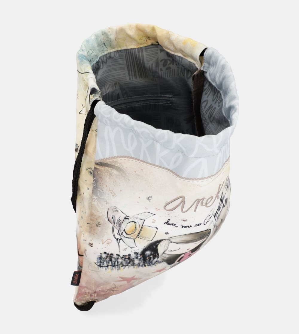 Női Anekke Hollywood Fabric Drawstring Backpack Hátizsákok | LQYPWC-486