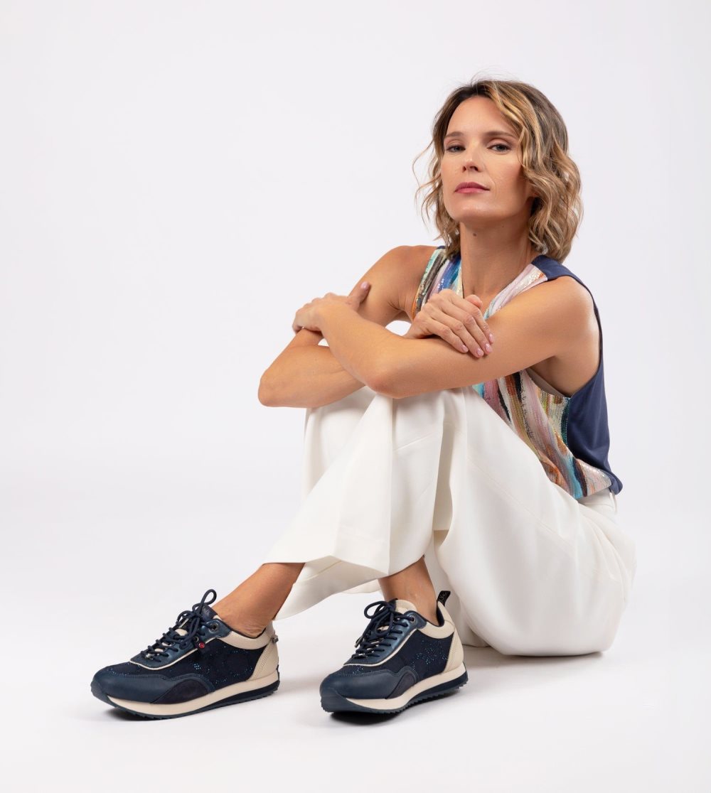 Női Anekke Hollywood Navy Blue Sneakers Sportcipő | WXKVZI-065
