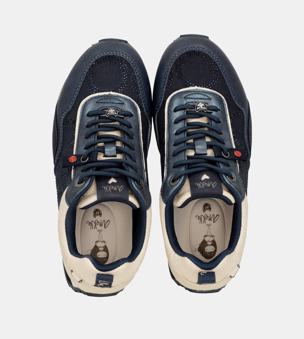 Női Anekke Hollywood Navy Blue Sneakers Sportcipő | WXKVZI-065
